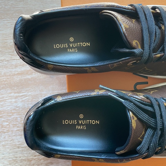 Louis Vuitton Frontrow Logo Sneakers Size 38 - Picture 8 of 16